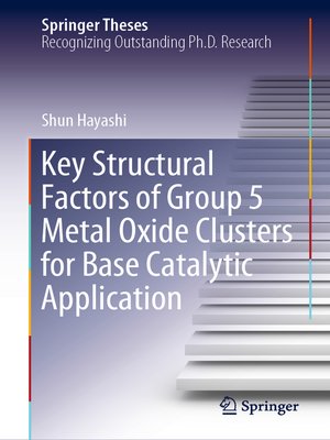 cover image of Key Structural Factors of Group 5 Metal Oxide Clusters for Base Catalytic Application
